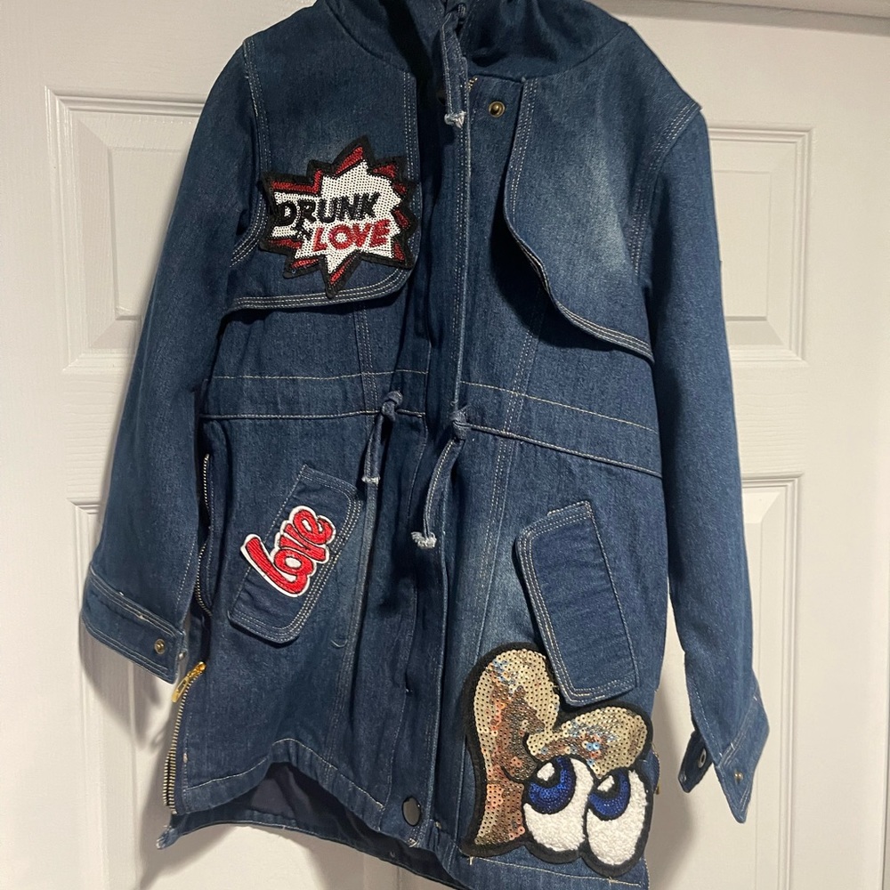 Size 8 Long Jean Coat